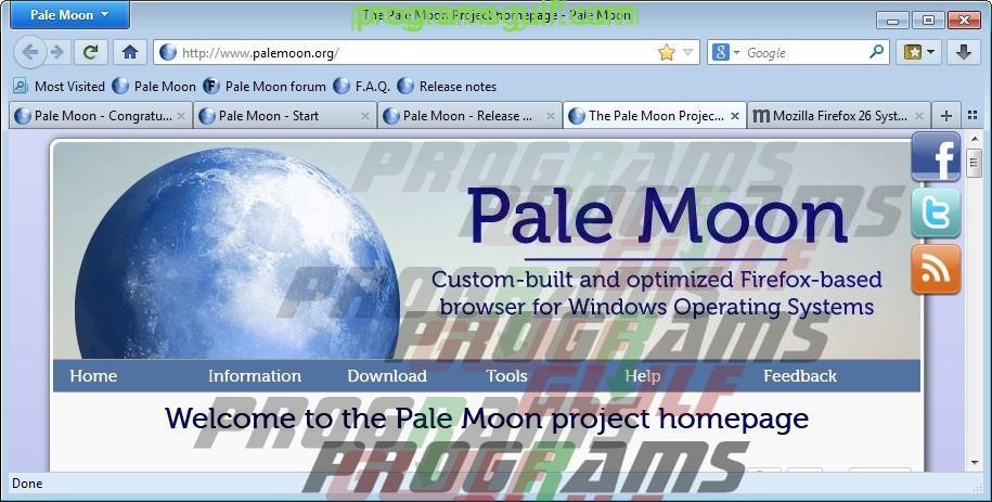  متصفح بال مون pale moon browser