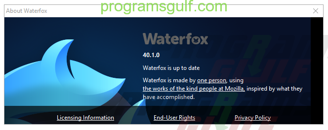 متصفح واتر فوكس waterfox browser 