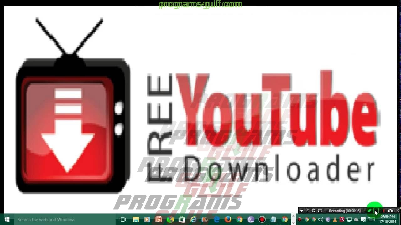تحميل برنامج Free YouTube Downloader لتحميل الفيديو من اليوتيوب