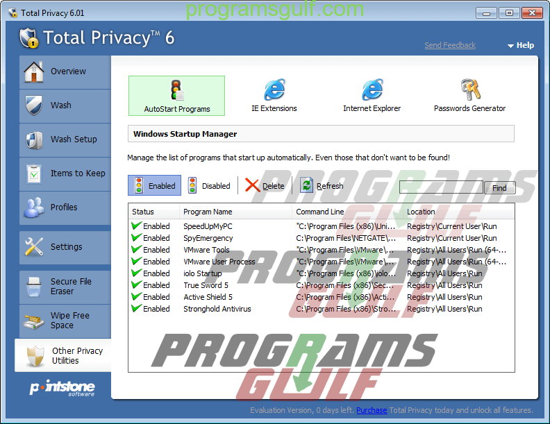 برنامج لتنظيف الكمبيوتر وحماية الخصوصة "Total Privacy" ..