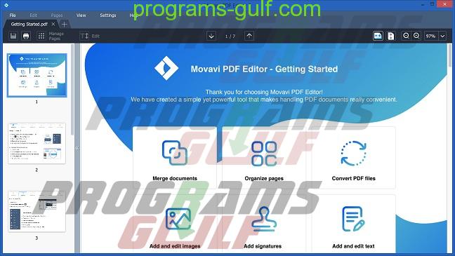 تحميل برنامج movavi pdf editor للكمبيوتر