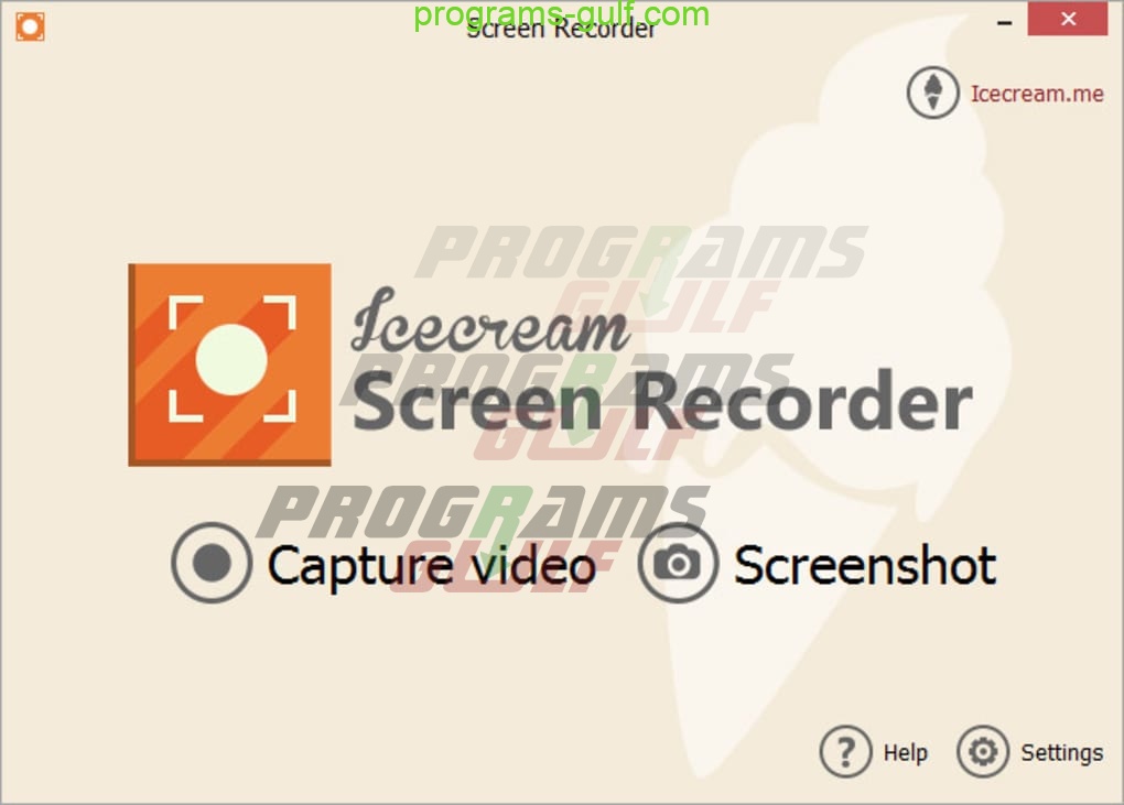 برنامج تصوير الشاشة فيديو للكمبيوتر Icecream Screen Recorder Full