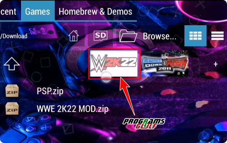  تحميل لعبة المصارعة WWE 2k22 للاندرويد على محاكي PPSSPP